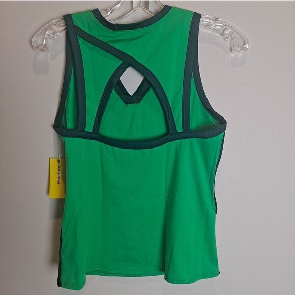 Eleven By Venus Williams Walk The Line Tank Island Green NWT Size Small - Picture 8 of 8